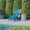 Flash Furniture Blue Adirondack Chair with Ottoman and Cupholder LE-HMP-1045-110-BL-GG - alternate 9